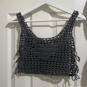 hand made heart crochet top